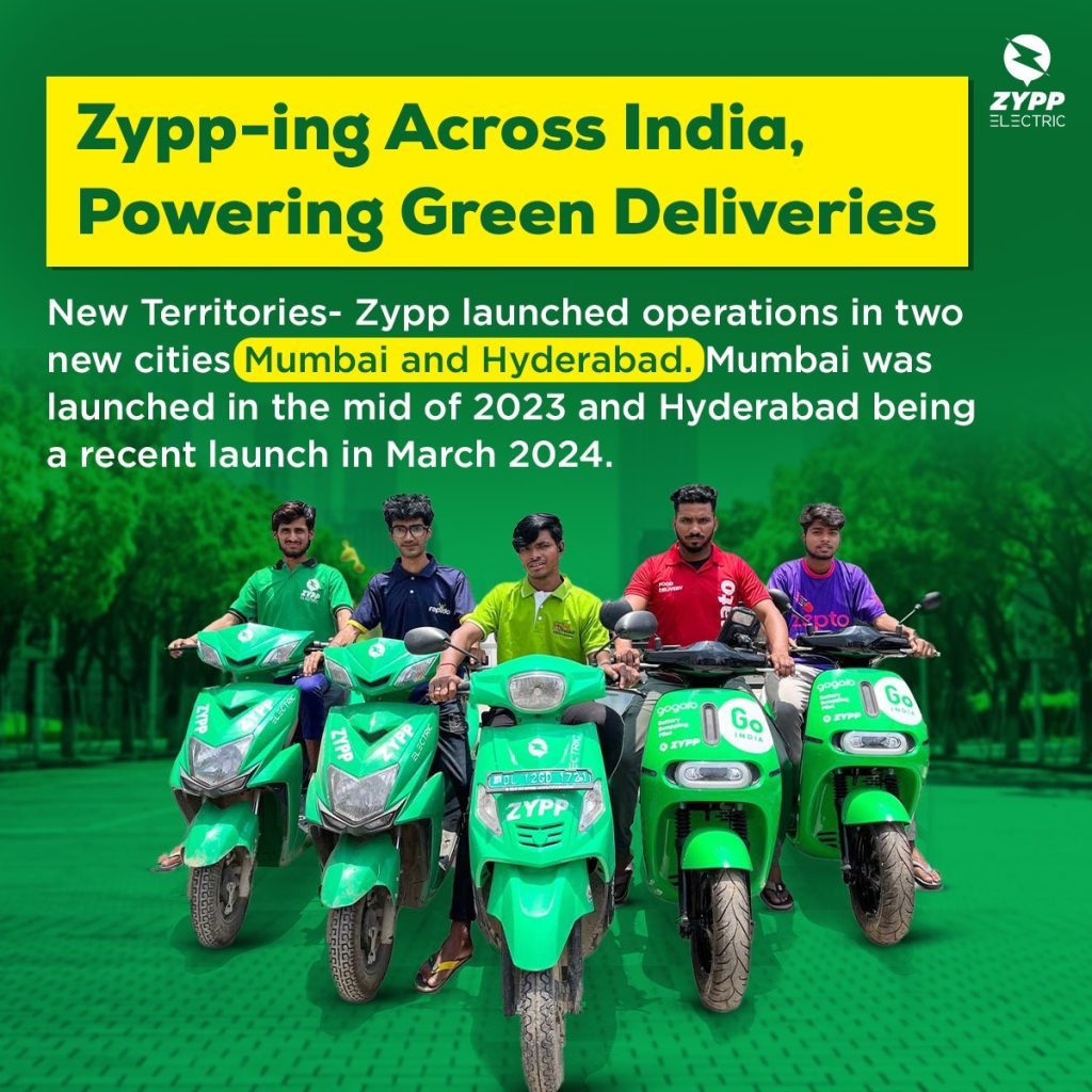 Zypp electric across in india 