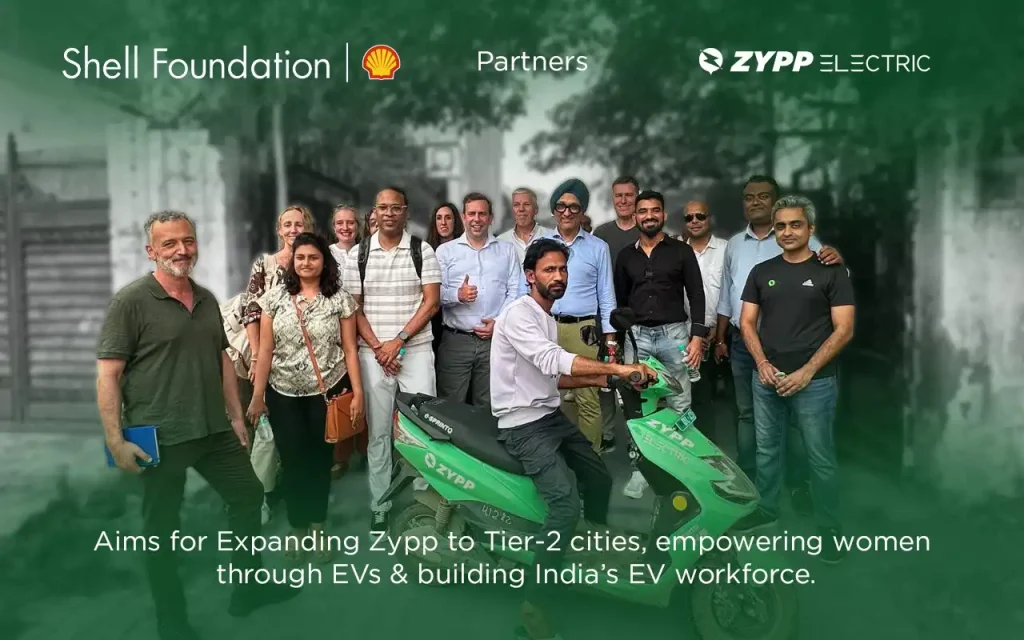zypp electric partnership with shell foundation